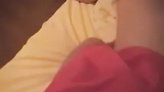 Amateur Brunette GF Masturbates Tight Shaved Pussy in Closeup