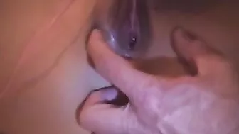 Amateur Brunette GF Masturbates Tight Shaved Pussy in Closeup