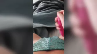 College Cutie Lace Panties Masturbation with Vibrator & Fingering