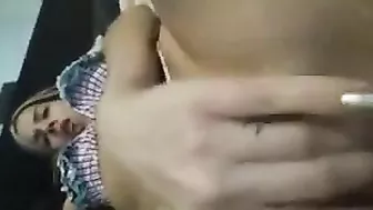 Busty College Girl Selfie Masturbation Amateur Fingering Orgasm