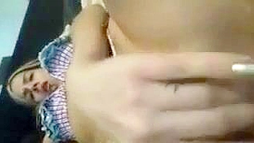 Busty College Girl Selfie Masturbation Amateur Fingering Orgasm