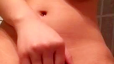 Busty Amateur Teases Hairy Pussy with Fingers in Homemade Masturbation Video