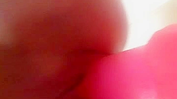 Tight Teen Rides Mounted Dildo with Shaved Pussy in Homemade Masturbation