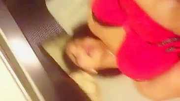 Desi Masturbation Selfie with Big Boobs and Dildo  -Indian Girl