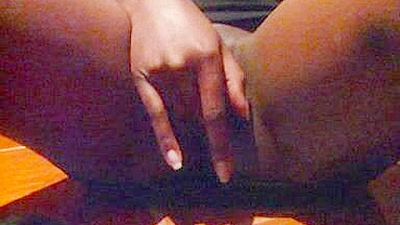 Amateur Ebony Squirts with Fingering & Homemade Masturbation