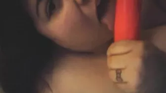 Amateur BBW Selfie Hot Solo Orgasm with Big Boobs and Chubby!