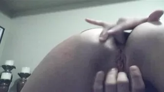 Anal & Pussy Play with Toy - Amateur Brunette Homemade Masturbation