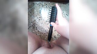 Amateur Masturbates with Dildo and Creamy Pussy in Homemade Video