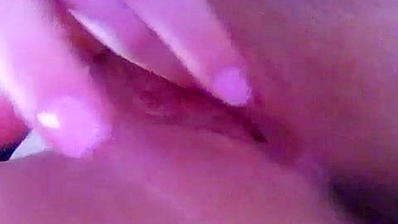 Masturbating Teen with Shaved Cunt & Young Girl Fingering