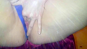 MILF Squirts Amidst Wet Panties in Homemade Masturbation Orgasm