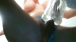 Massive Boobed Tranny Fucks Fleshlight in Homemade Masturbation Session