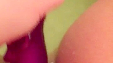 Amateur Masturbation with Sex Toys Tight Shaved Wet Pussy