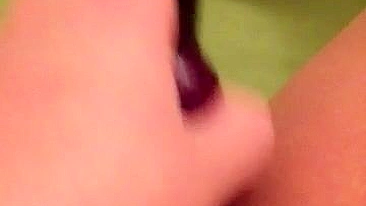 Amateur Masturbation with Sex Toys Tight Shaved Wet Pussy