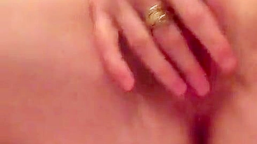 Masturbating with Pierced Wet Pussy / Busty Amateur Wife Homemade Video