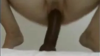 MILF Mom Homemade Masturbation with Huge Dildos!