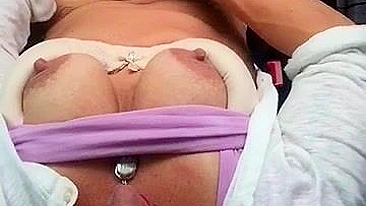 Public MILF Orgasmic Car Masturbation!