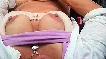 Public MILF Orgasmic Car Masturbation!