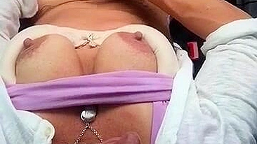 Public MILF Orgasmic Car Masturbation!
