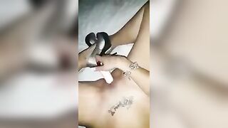 Amateur Brunette Masturbates with Dildo in Homemade Sex Toy Fuck