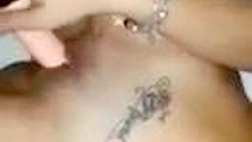 Amateur Brunette Masturbates with Dildo in Homemade Sex Toy Fuck