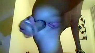 Skinny Amateur with Small Tits Masturbates with Anal Dildo and Orgasms on Homemade Video