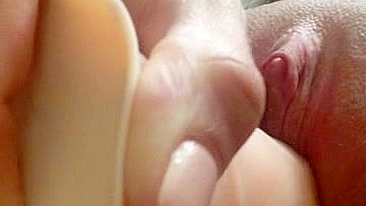 Massive Masturbation with Shaved Pussy & Huge Dildos