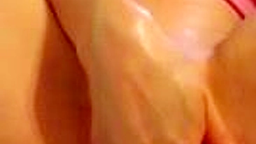 College Brunette Self Fisting Squirts Amateur Cumming!