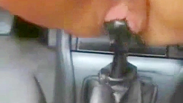 Masturbating Amateurs Fuck Car Gears in Public Compilation