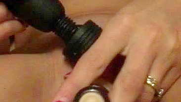 Busty Wife Homemade Masturbation with Dildos and Shaved Pussy - Amateur Orgasm