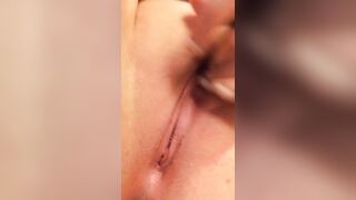 Amateur Fingering & Masturbation with Tight Shaved Pussy