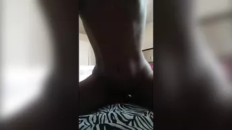 Skinny Teen with Small Tits Masturbates with Dildo in Homemade Amateur Porn