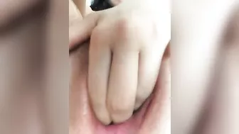 Amateur Brunette Fingered Hairy Masturbates Tight Body