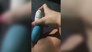 Amateur Shaved Pussy Masturbates with Rabbit Vibrator for Intense Orgasm