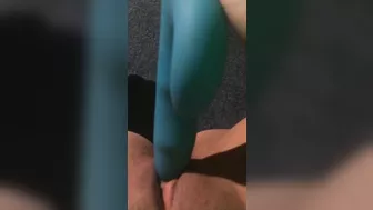 Amateur Shaved Pussy Masturbates with Rabbit Vibrator for Intense Orgasm