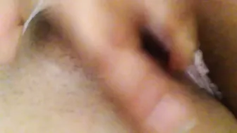 Amateur Brunette College Girl Finger Pussy Rub Selfie Masturbation