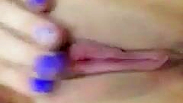 Homemade Masturbation Selfies by Brunette College Girl with Finger Play and Pussy Tease