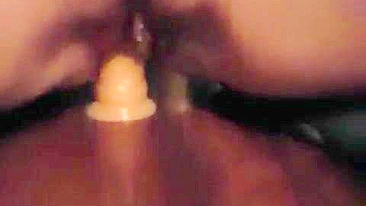 Amateur Girlfriend Loud Masturbation with Dildo Fuck & Orgasm