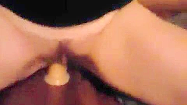 Amateur Girlfriend Loud Masturbation with Dildo Fuck & Orgasm