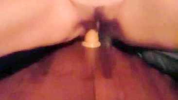 Amateur Girlfriend Loud Masturbation with Dildo Fuck & Orgasm