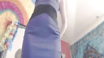 Long Legs and Small Tits - Amateur Brunette Fingered to Orgasm