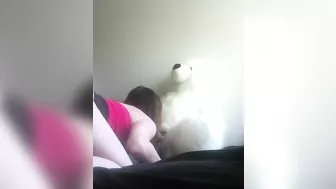 Masturbating with Sex Toys - Amateur Brunette College Teen Homemade Dildo Fuck