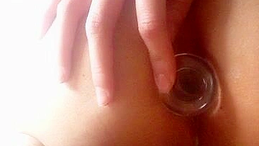 Amateur Anal Masturbation with Homemade Sex Toys