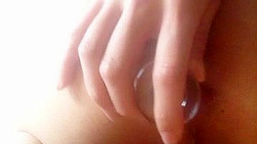 Amateur Anal Masturbation with Homemade Sex Toys