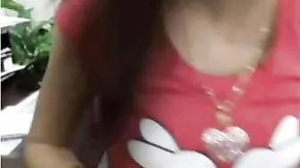 Asian Girl Secret Masturbation Cam Session at Work with Dildo & Glasses