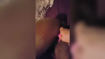 Black College Girl Homemade Masturbation with Dildo Squirts Amateur Orgasm