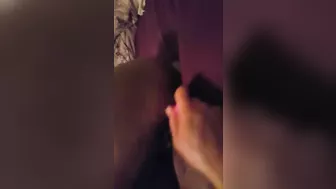 Black College Girl Homemade Masturbation with Dildo Squirts Amateur Orgasm