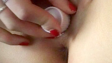 Homemade Masturbation with Shaved Pussy and Squirting Orgasm