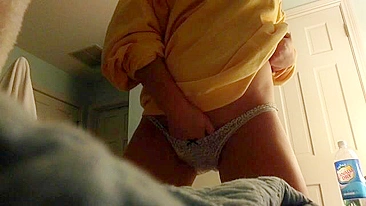 College Teen Homemade Masturbation Porn with Fingering and Young Panties