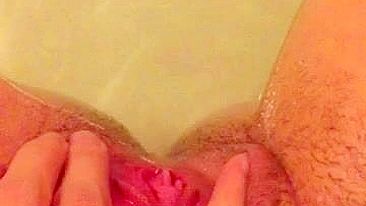 Amateur Fingering and Masturbation - Shaved Pussy Play at Home