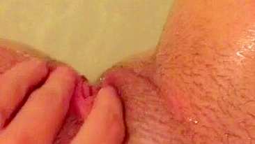 Amateur Fingering and Masturbation - Shaved Pussy Play at Home